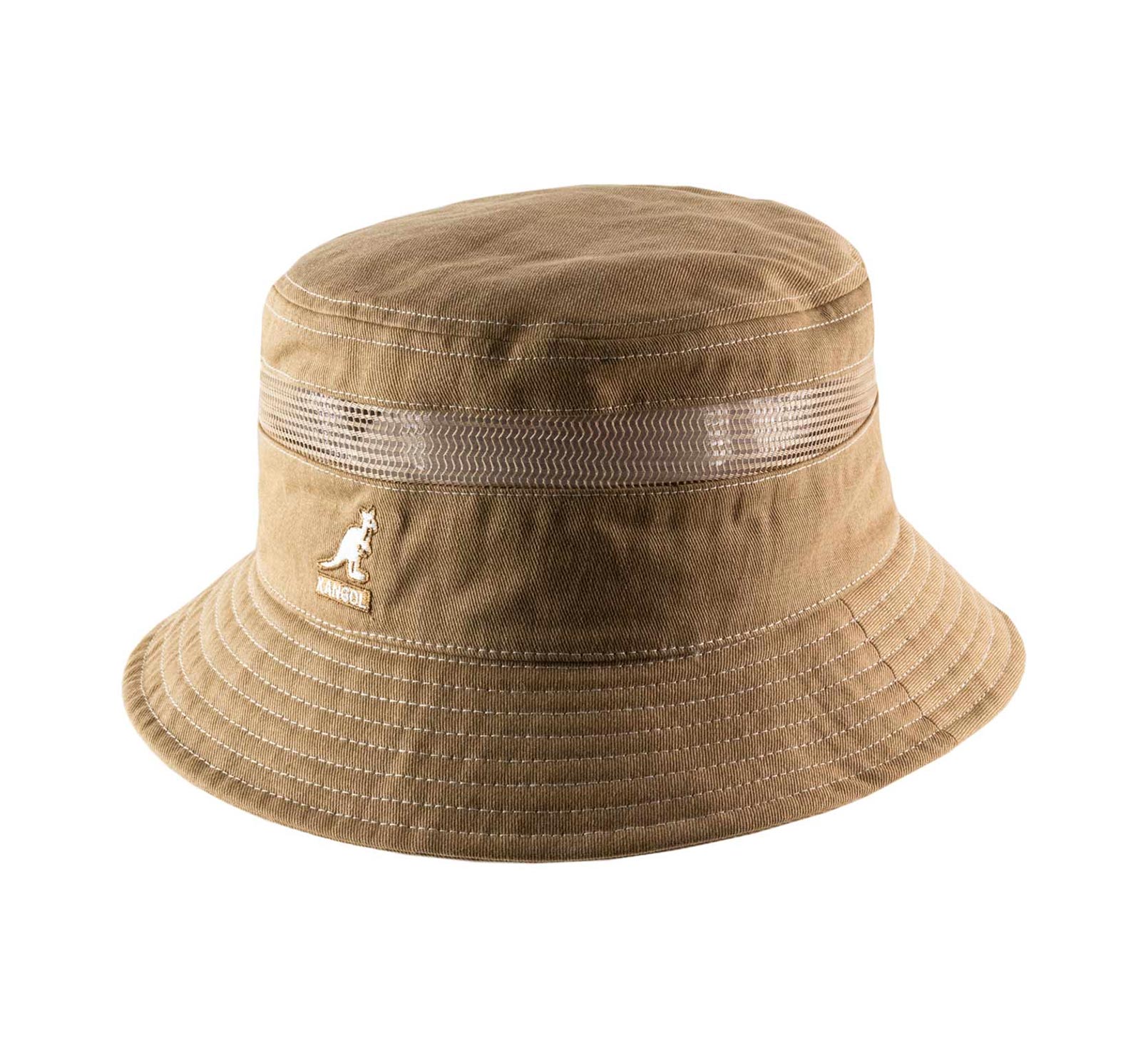 Distressed Cotton Mesh Bucket