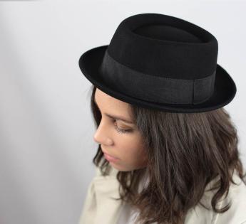 Chapeau Porkpie Noir Naxon