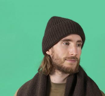 Bonnet laine luxe Rib Knit Yak Hat