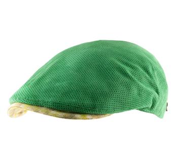 Casquette béret cuir verte Ionio-24