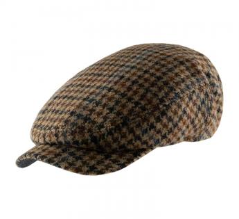 Casquette plate large Driver Cap Harris Tweed