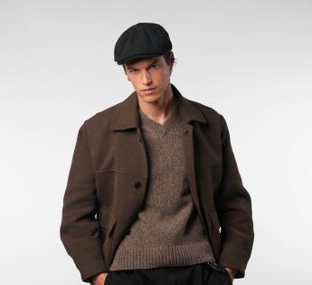 Casquette plate velours Gaby