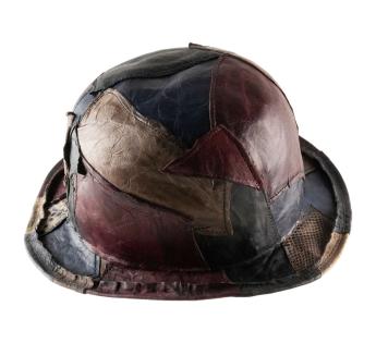 Chapeau steampunk / grunge Bombetta Pelle