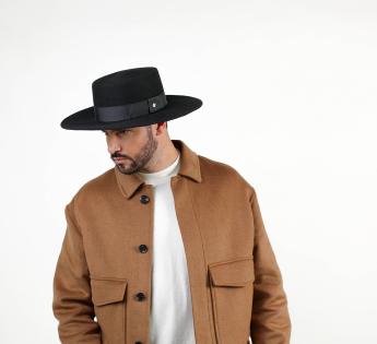 Chapeau de Cowboy en laine noir