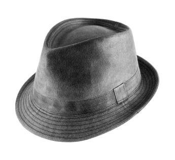 Chapeau trilby imitation cuir Barenjoy