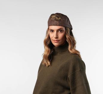Casquette beret simili cuir Cali