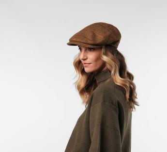 Casquette plate tweed Brivido
