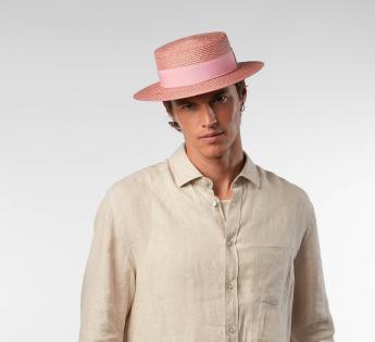 Chapeau canotier paille fine Canotier Luxe