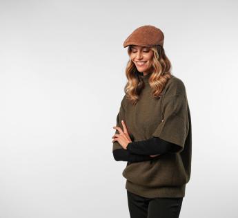 casquette plate velours Maffeo